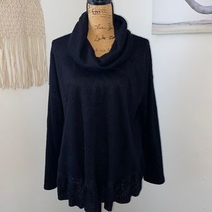 Maeve Black Cowl Neck Sweater